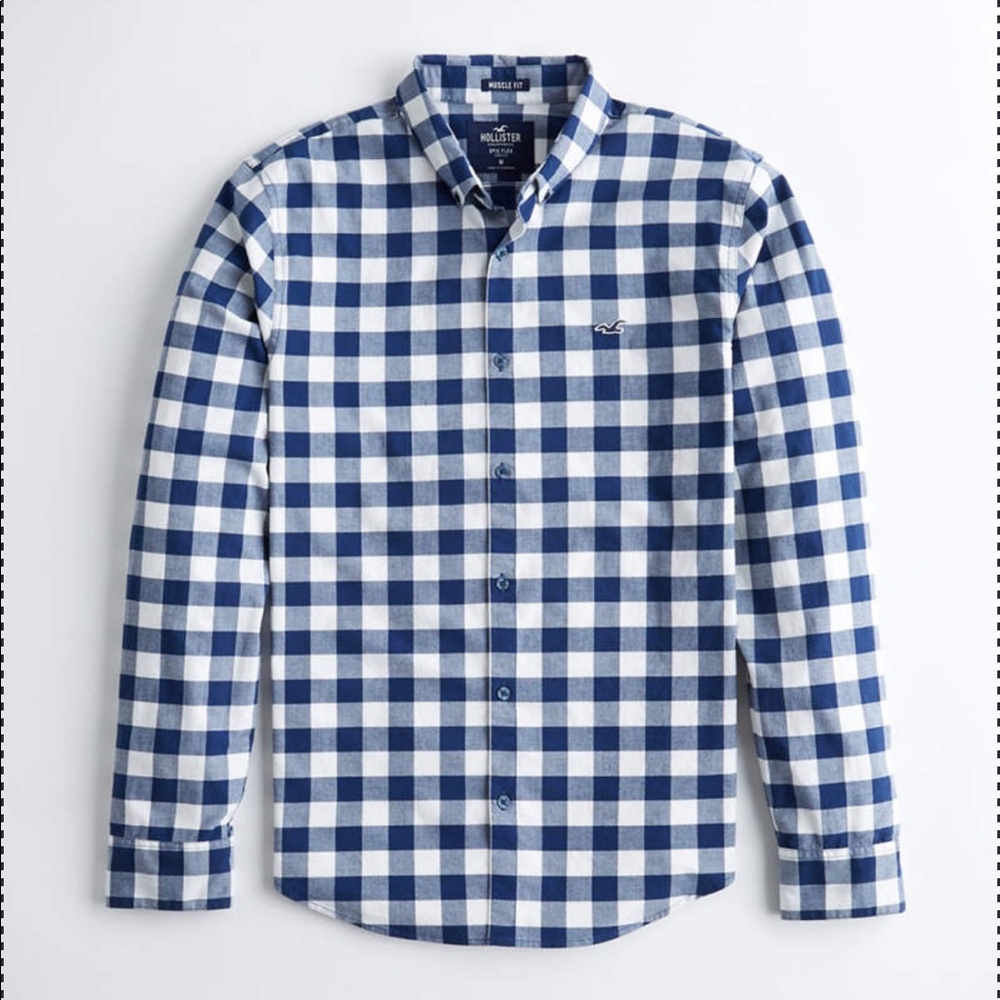 Hollister Men's 100% Cotton Oxford Shirt